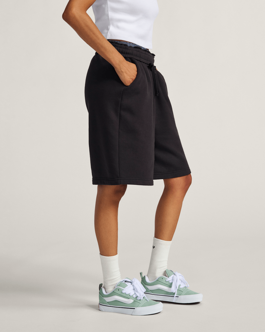 Knu Skool Shoe in Grey Olive Green | Vans near me