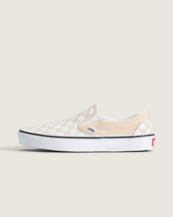 Classic Slip-On Checkerboard Shoe in Checkerboard Creme Brule Beige | Vans discount