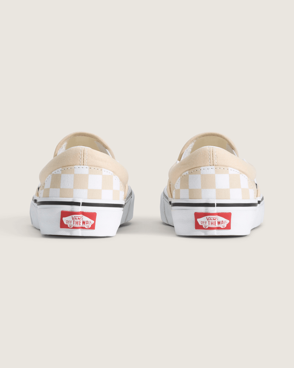 Classic Slip-On Checkerboard Shoe in Checkerboard Creme Brule Beige | Vans discount