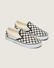 Classic Slip-On Checkerboard Shoe in Black / White | Vans near me