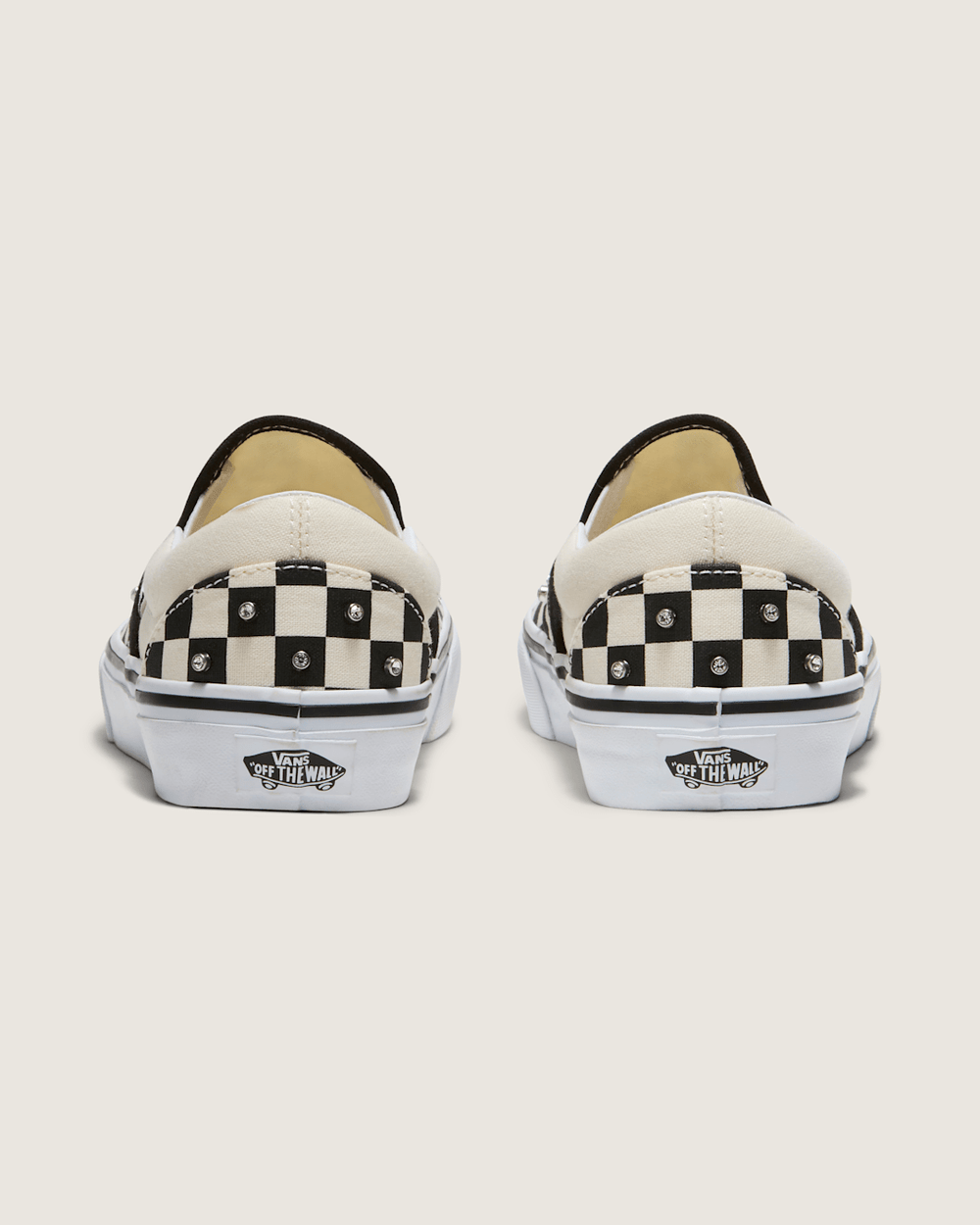 Classic Slip-On Checkerboard Shoe in Black / White | Vans near me