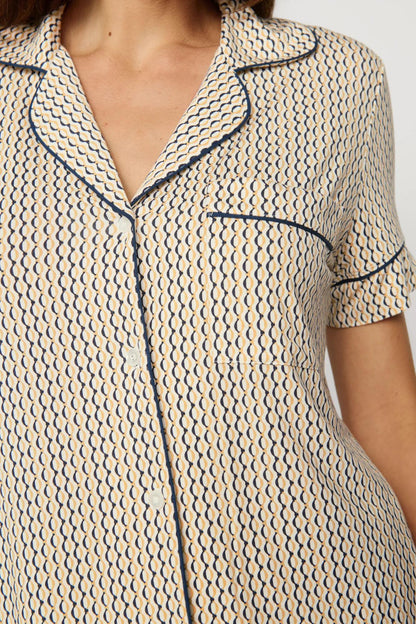 Eberjey Gisele Printed TENCEL™ Modal Relaxed Short PJ Set