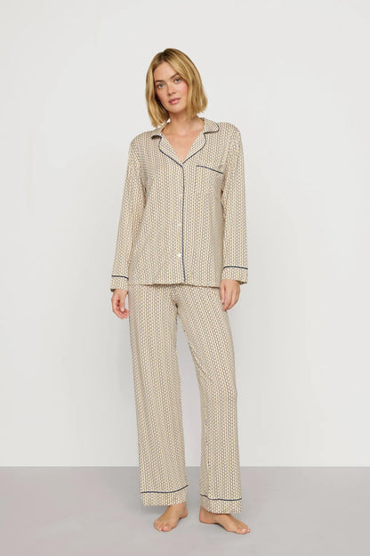 Eberjey Gisele Printed TENCEL™ Modal Long PJ Set