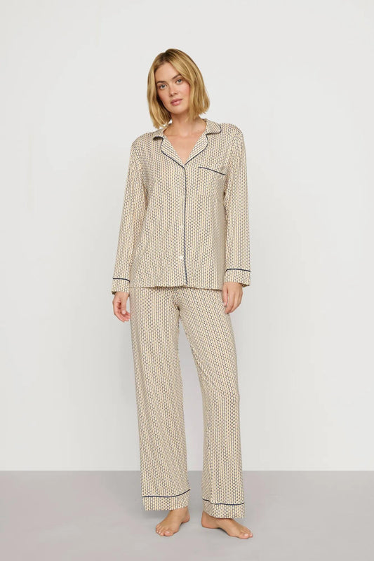Eberjey Gisele Printed TENCEL™ Modal Long PJ Set