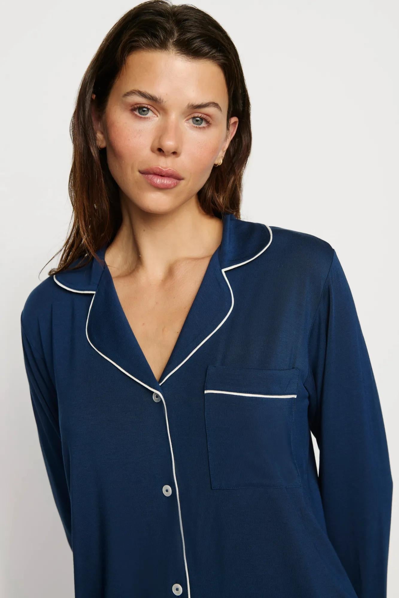 Eberjey Gisele TENCEL™ Modal Long Sleeve Short PJ Set