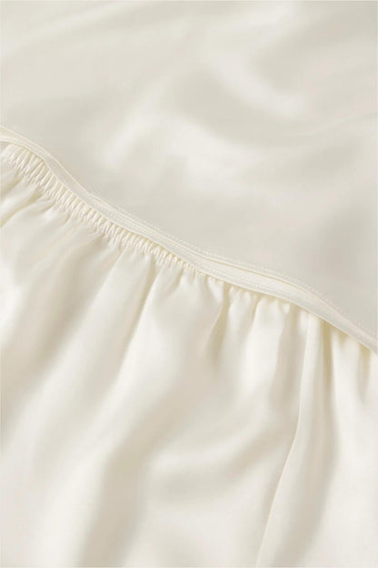 Eberjey Washable Silk with Lace Embroidery Long Sleeve Top & Short PJ Set