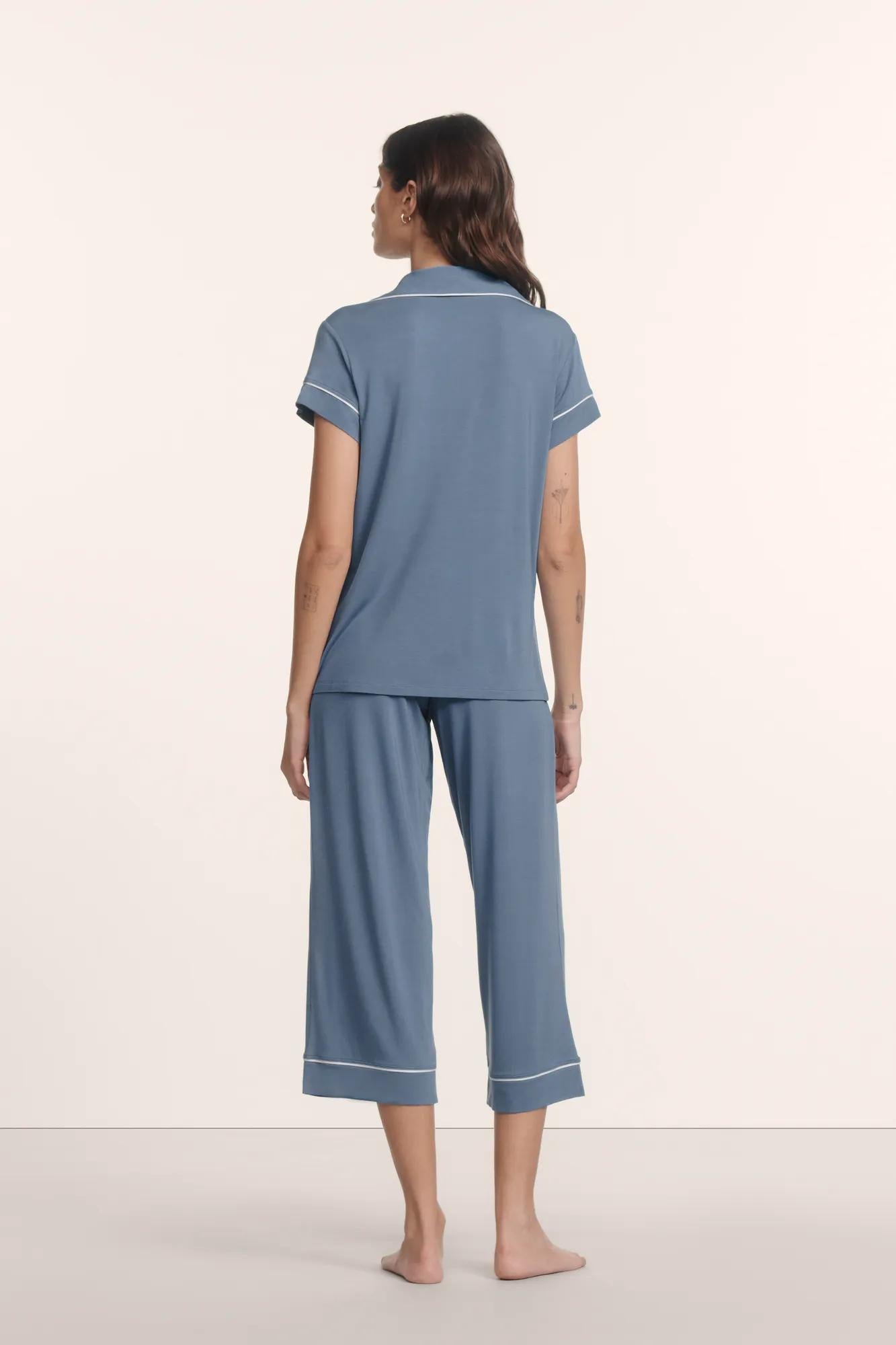 Eberjey Gisele TENCEL™ Modal Short Sleeve Cropped PJ Set
