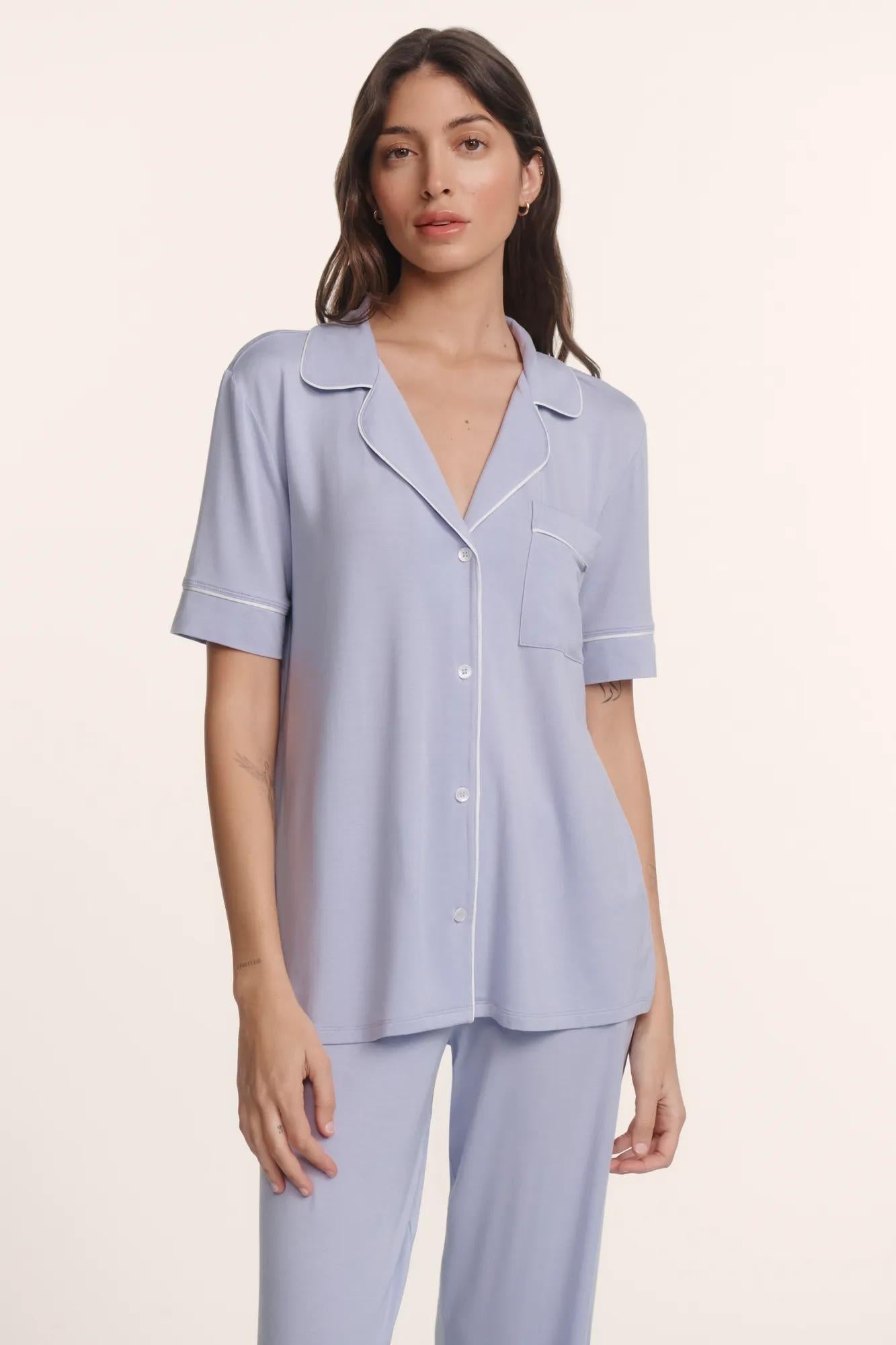 Eberjey Gisele TENCEL™ Modal Short Sleeve & Pant PJ Set