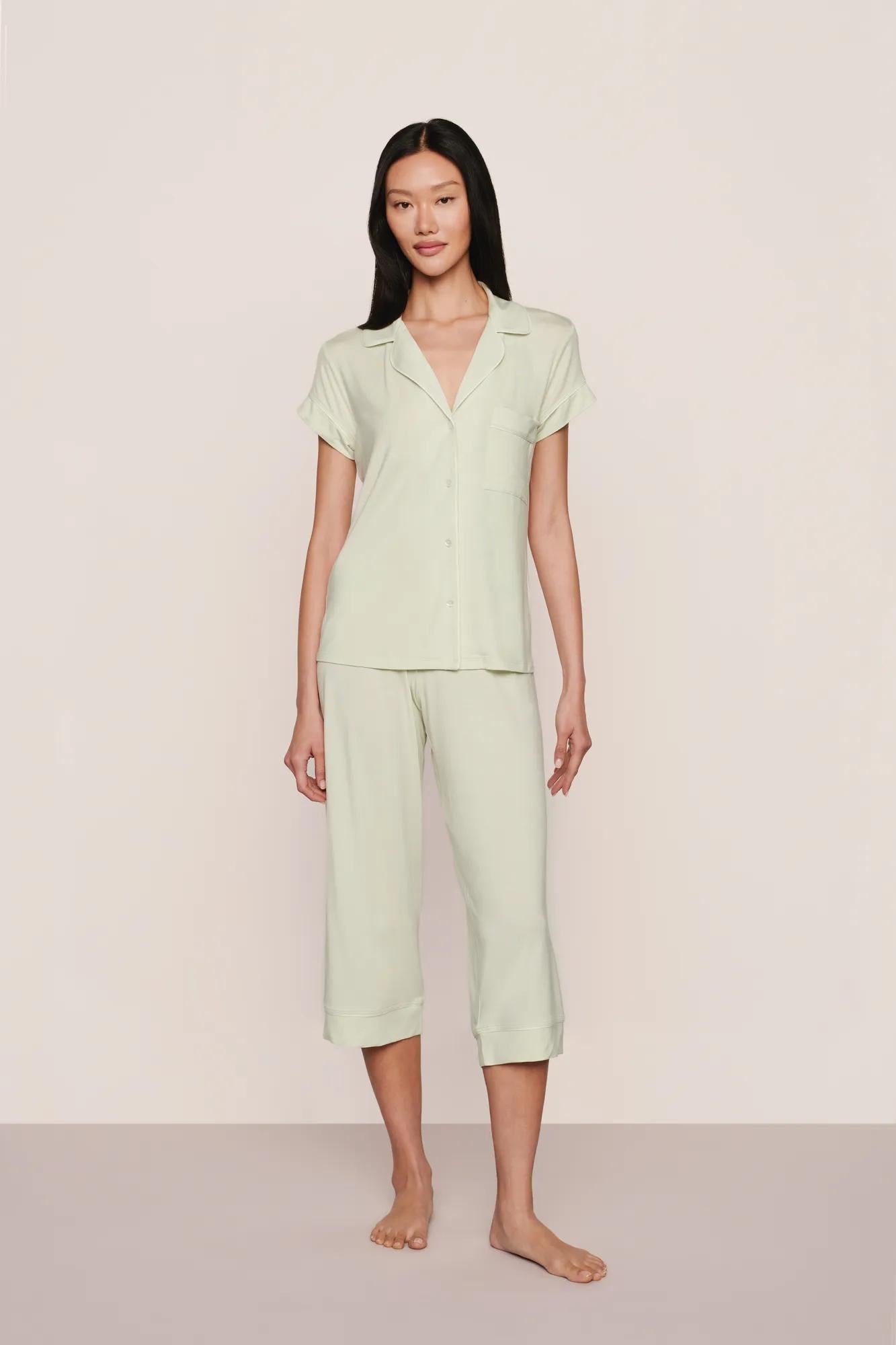 Eberjey Gisele TENCEL™ Modal Short Sleeve Cropped PJ Set