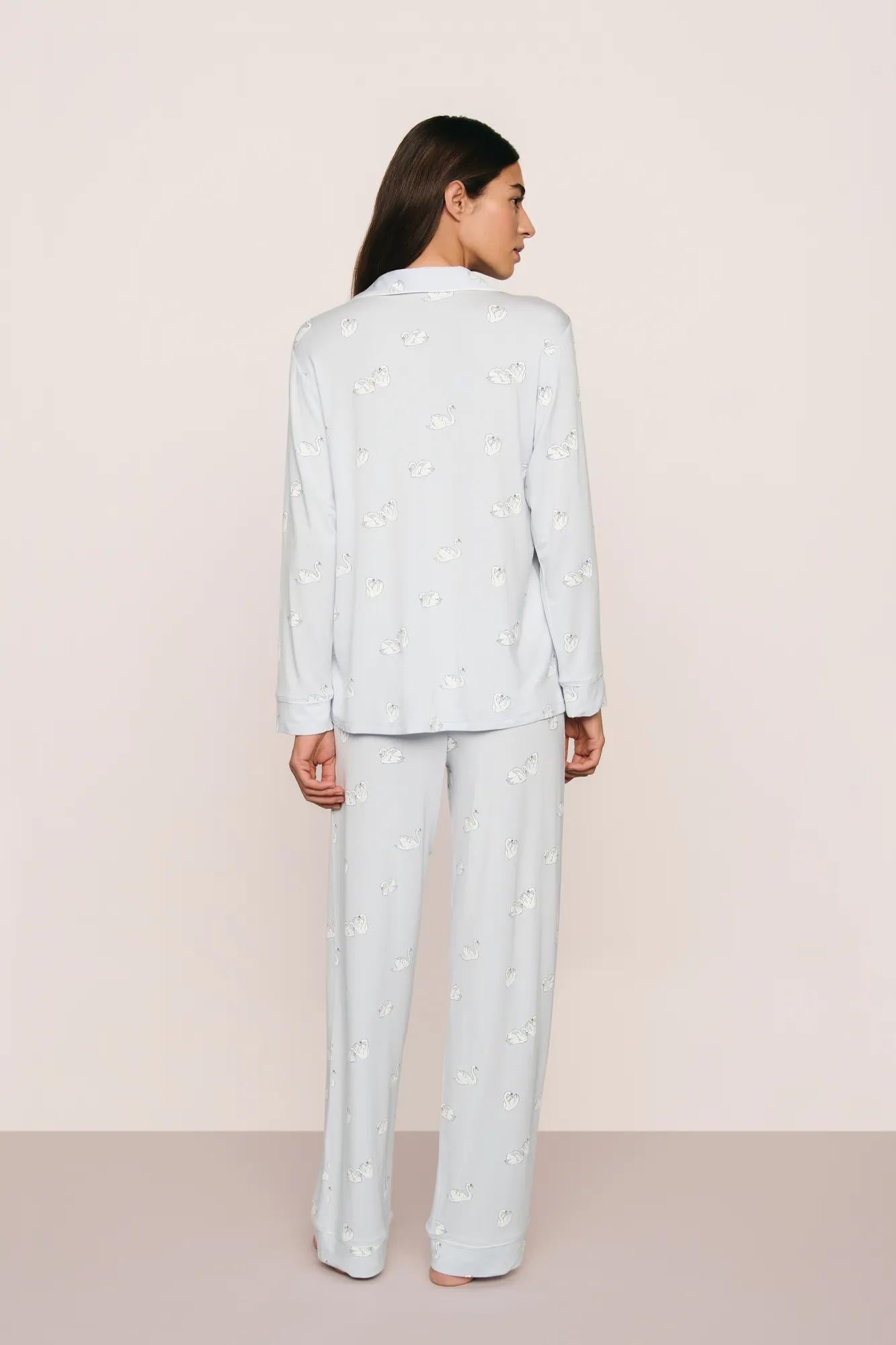 Eberjey Gisele Printed TENCEL™ Modal Long PJ Set