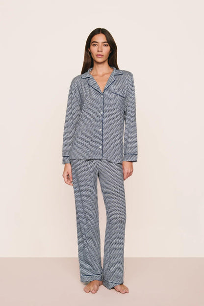 Eberjey Gisele Printed TENCEL™ Modal Long PJ Set