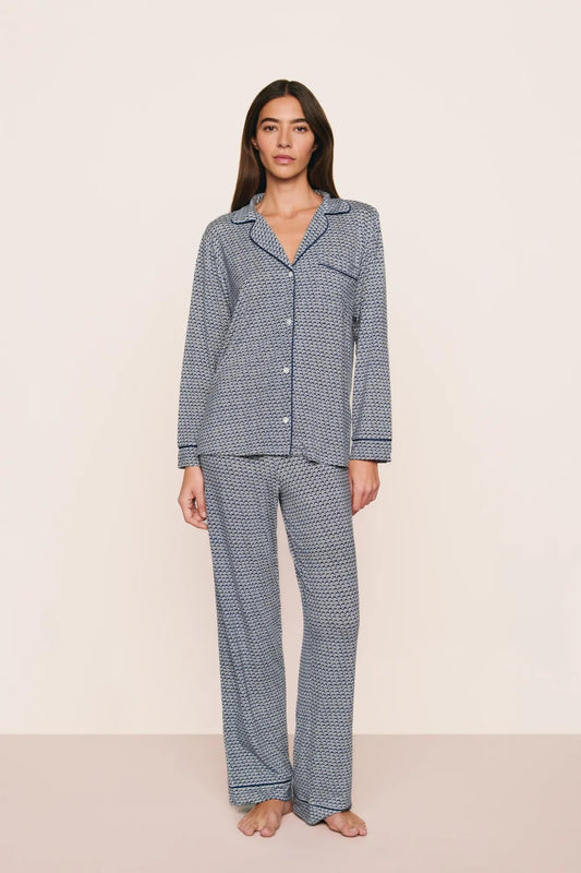 Eberjey Gisele Printed TENCEL™ Modal Long PJ Set