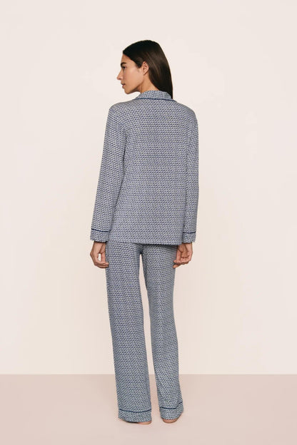Eberjey Gisele Printed TENCEL™ Modal Long PJ Set