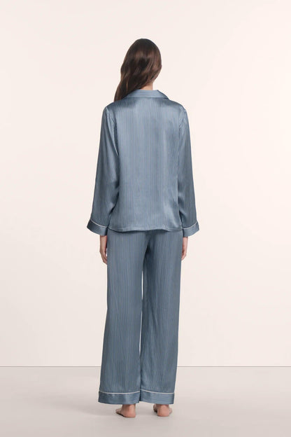 Eberjey Inez Washable Silk Printed Long PJ Set