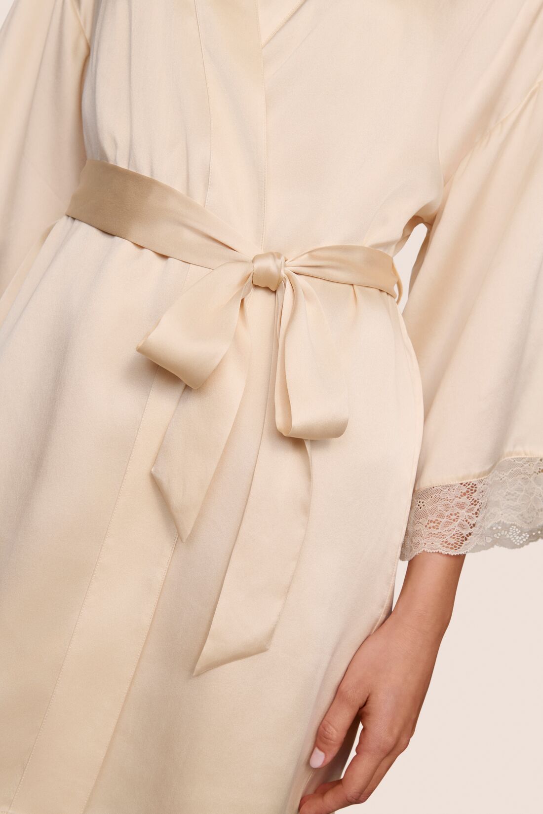 Eberjey Washable Silk Lace Robe