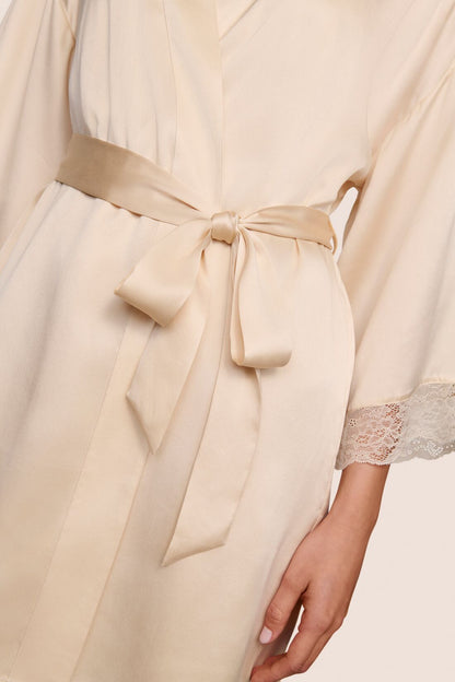 Eberjey Washable Silk Lace Robe