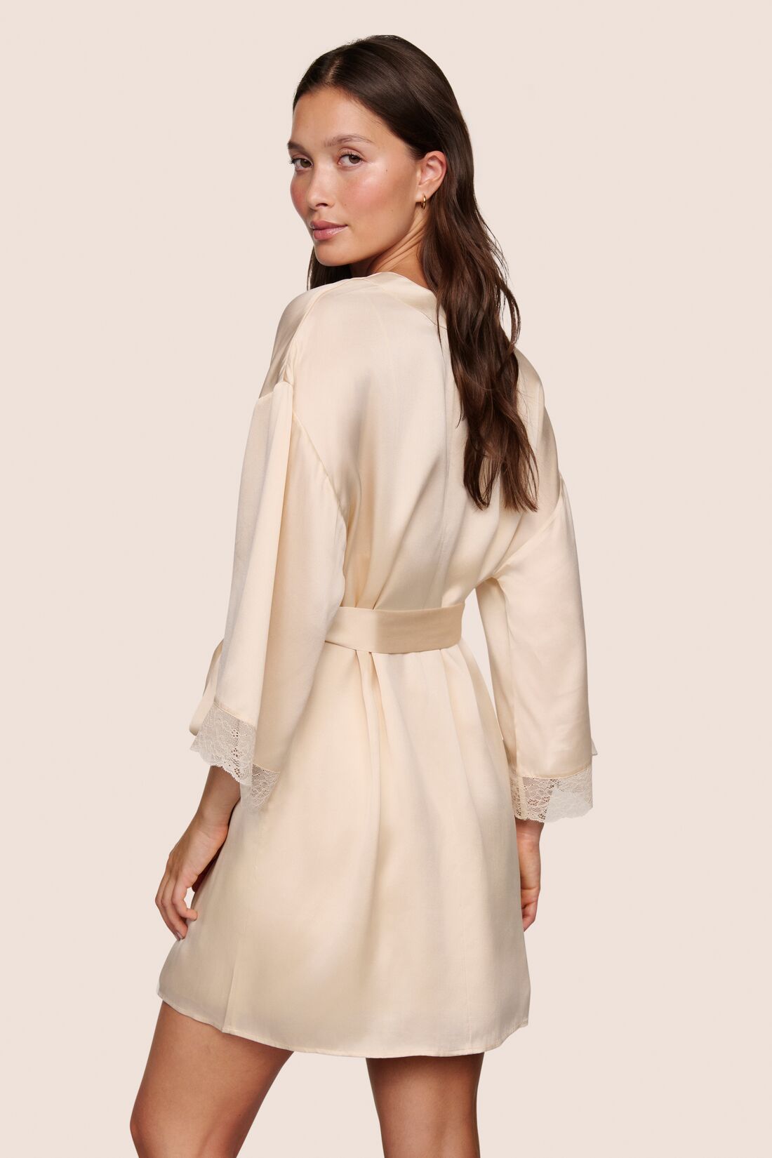 Eberjey Washable Silk Lace Robe