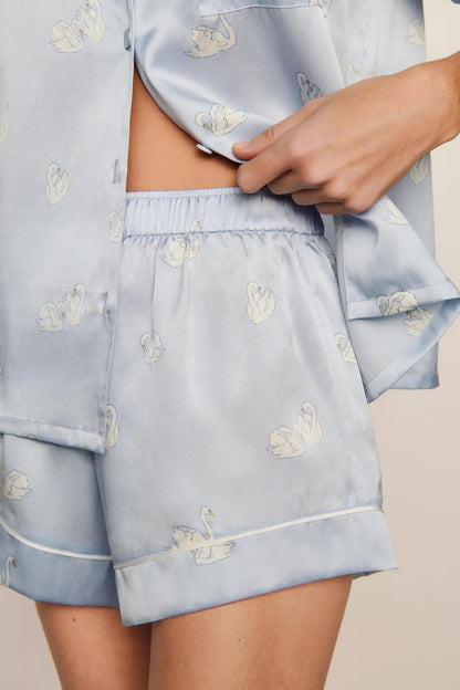 Eberjey Inez Washable Silk Printed Short PJ Set