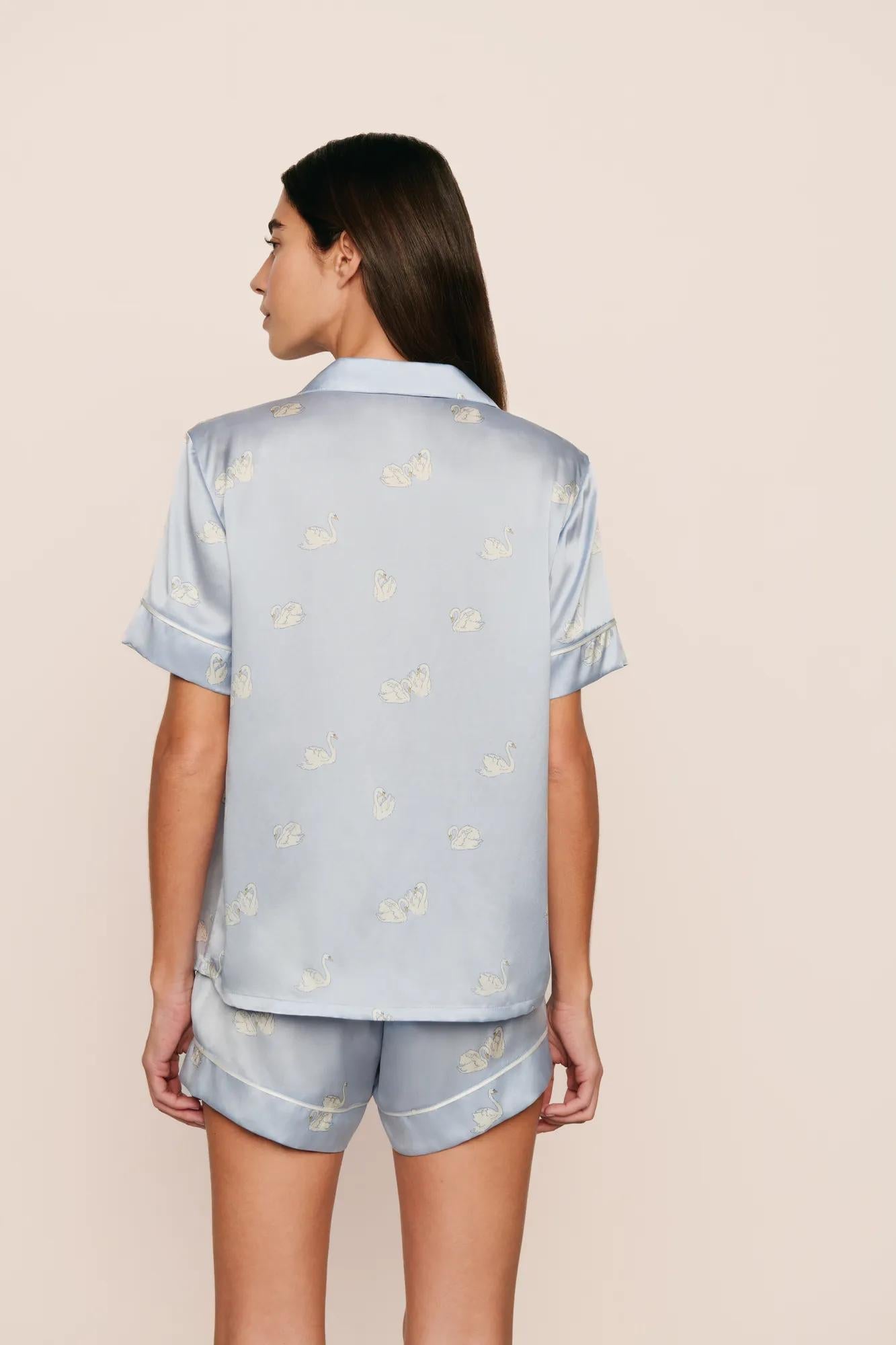 Eberjey Inez Washable Silk Printed Short PJ Set