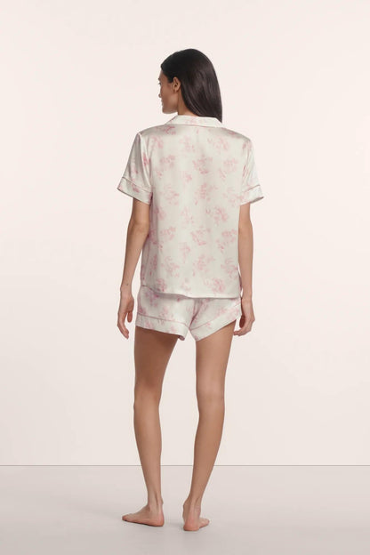 Eberjey Inez Washable Silk Printed Short PJ Set