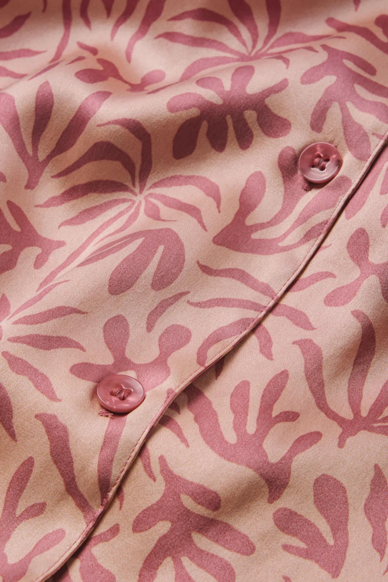 Eberjey Eberjey x ILIA - Inez Washable Silk Printed Long PJ Set