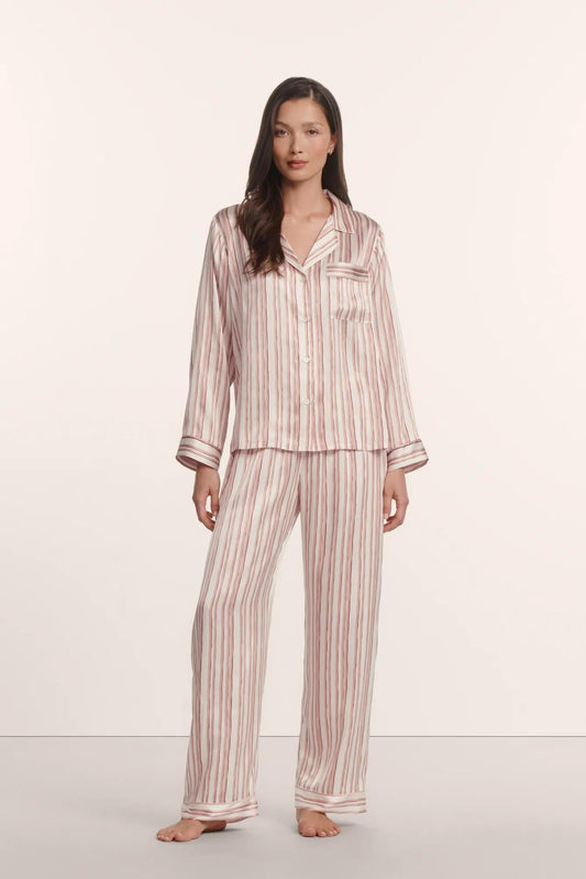 Eberjey Eberjey x ILIA - Inez Washable Silk Printed Long PJ Set