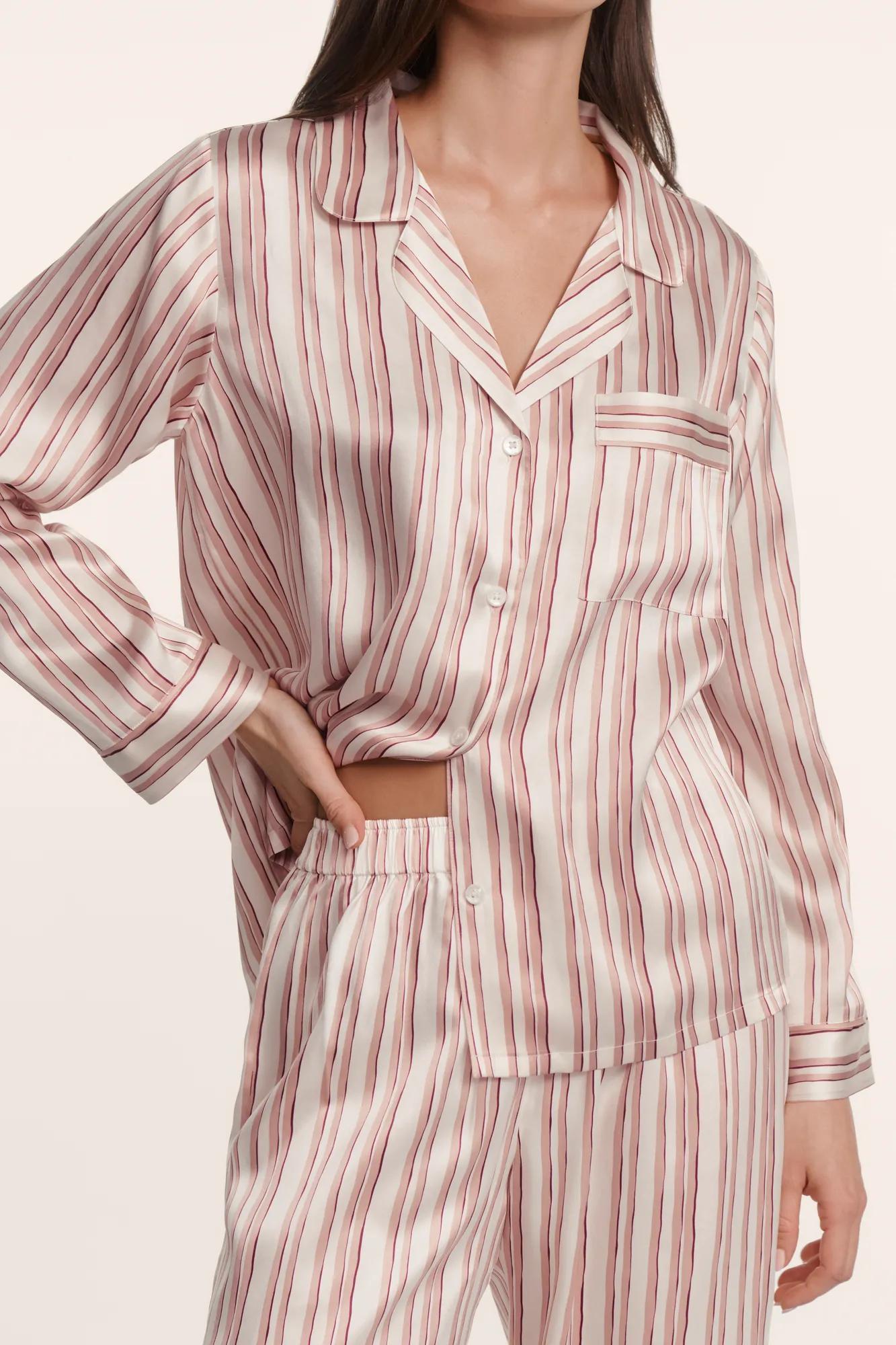 Eberjey Eberjey x ILIA - Inez Washable Silk Printed Long PJ Set