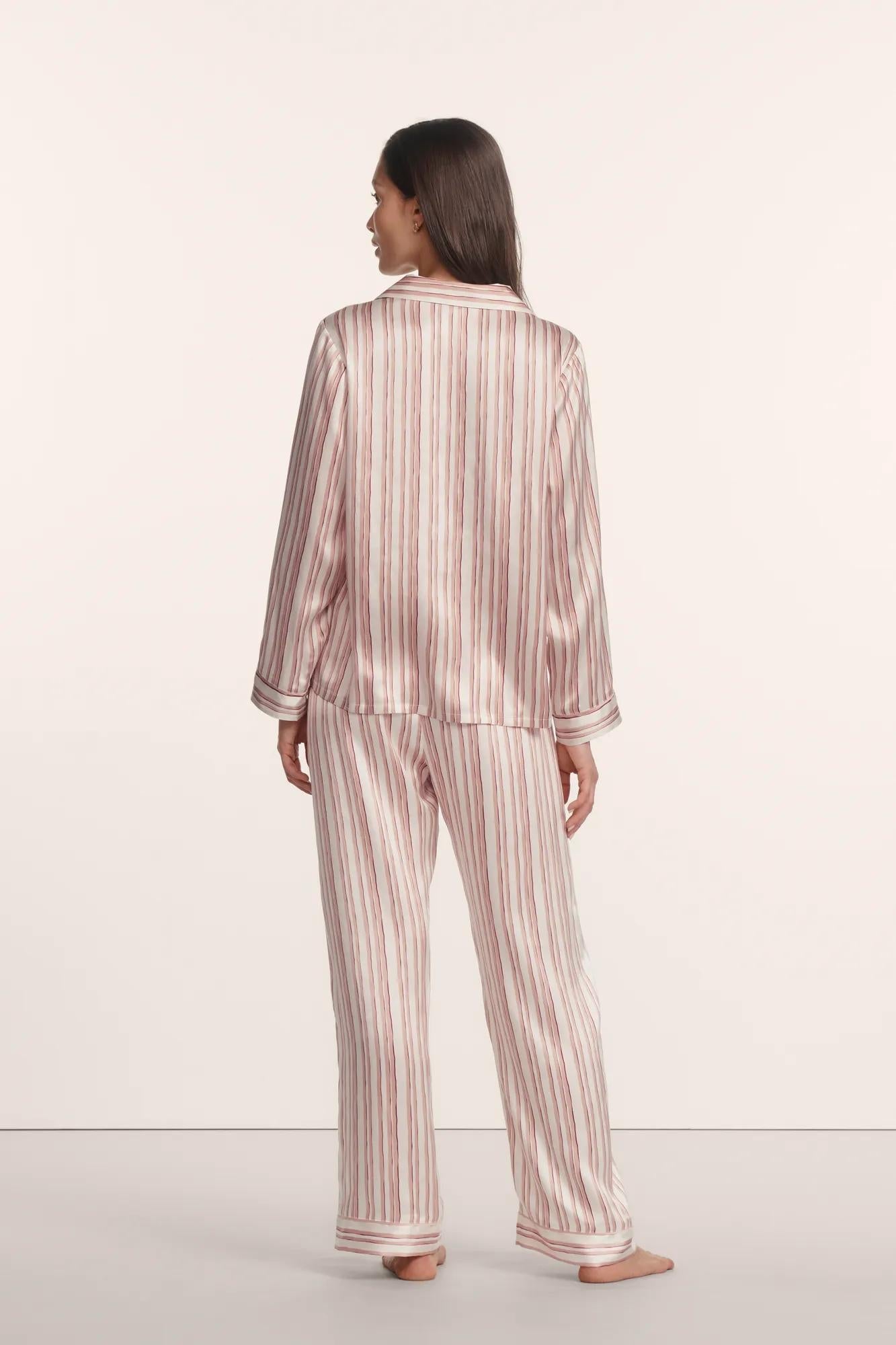 Eberjey Eberjey x ILIA - Inez Washable Silk Printed Long PJ Set