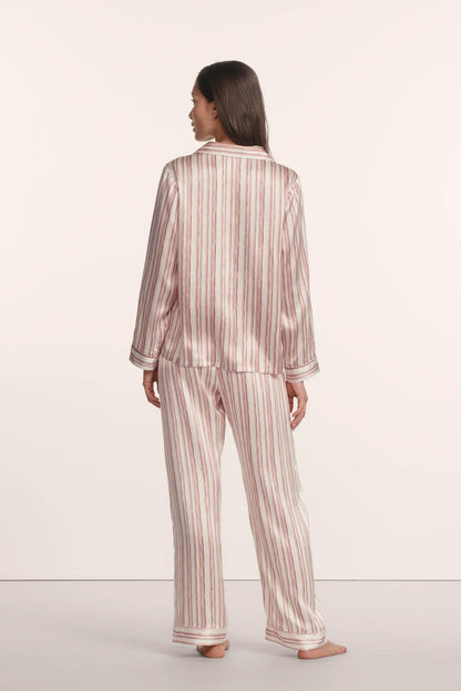 Eberjey Eberjey x ILIA - Inez Washable Silk Printed Long PJ Set