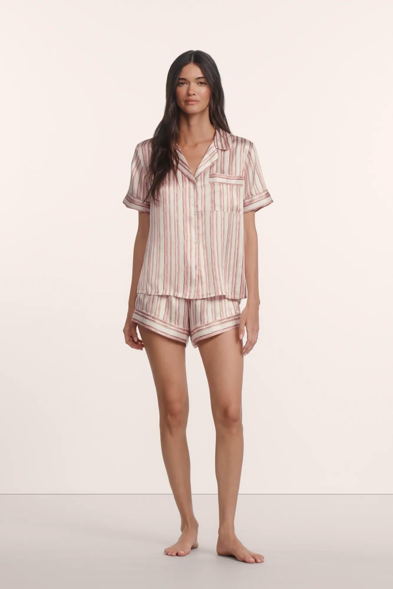 Eberjey Eberjey x ILIA - Inez Washable Silk Printed Short PJ Set