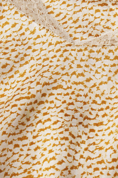 Eberjey Washable Silk Printed Lace Cami & Short Set
