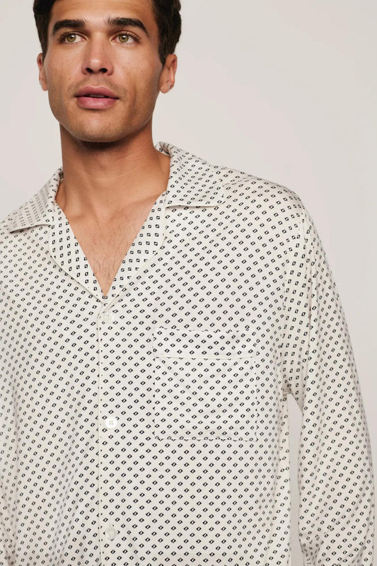Eberjey William Printed TENCEL™ Modal Long PJ Set