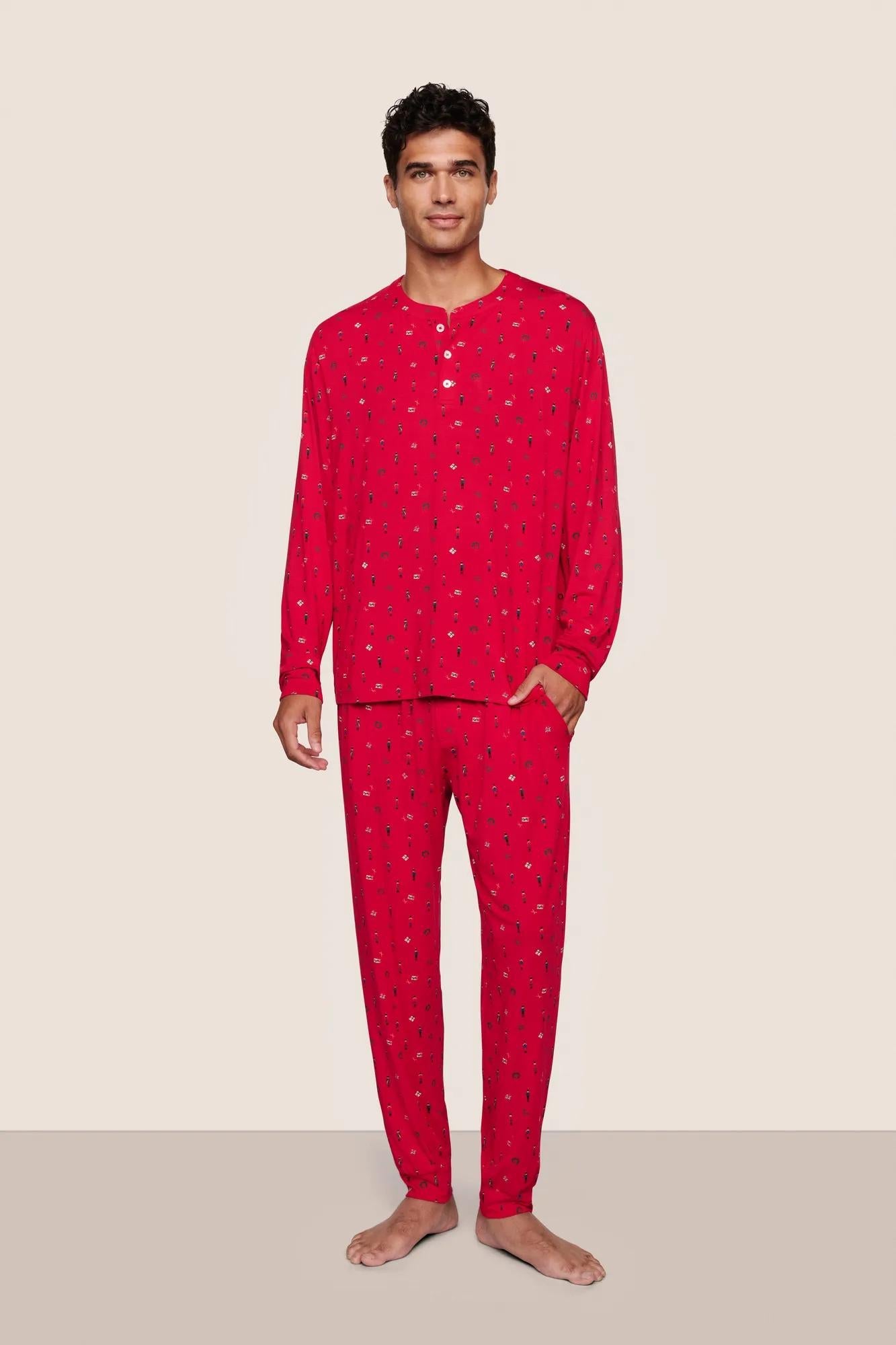 Eberjey Henry Printed TENCEL™ Modal Long PJ Set