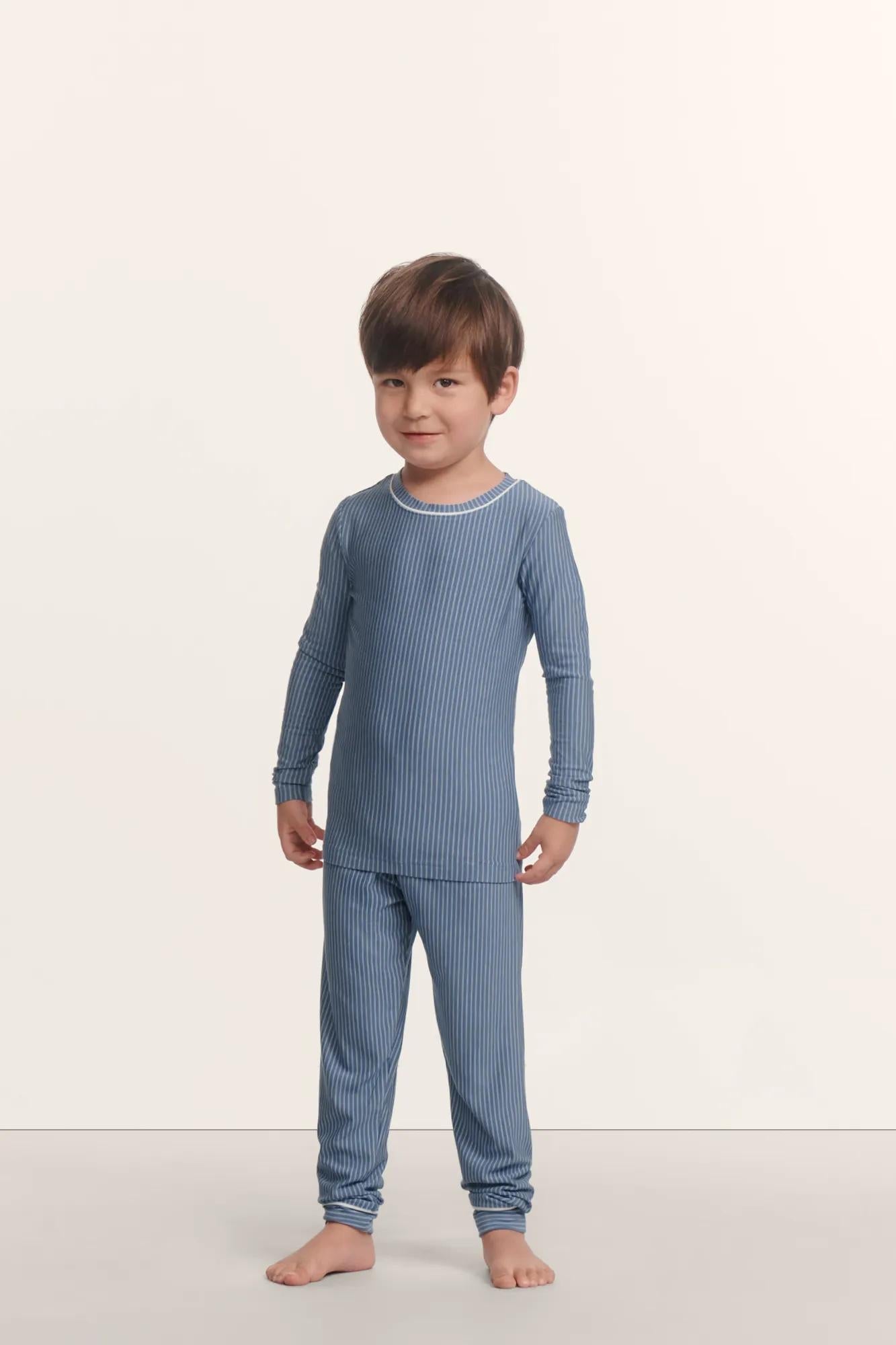 Eberjey Kids Printed TENCEL™ Modal Unisex Long PJ Set