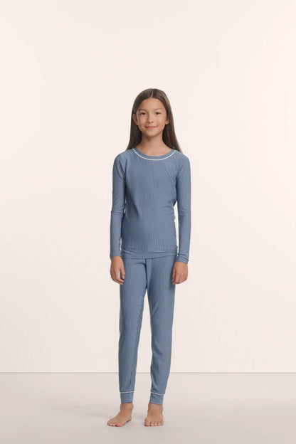 Eberjey Kids Printed TENCEL™ Modal Unisex Long PJ Set