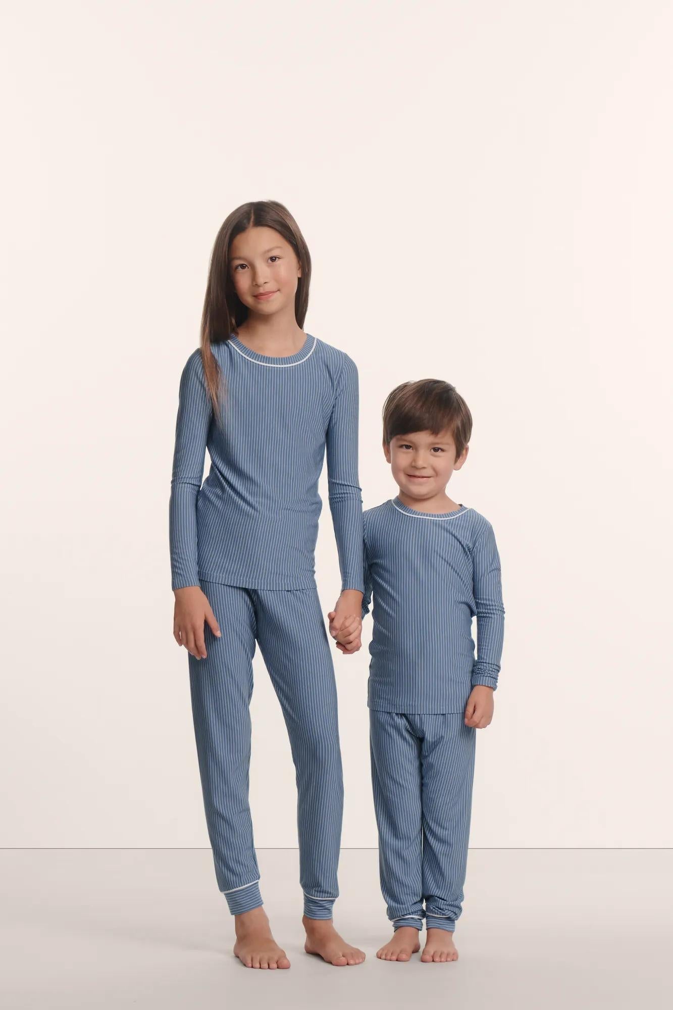Eberjey Kids Printed TENCEL™ Modal Unisex Long PJ Set