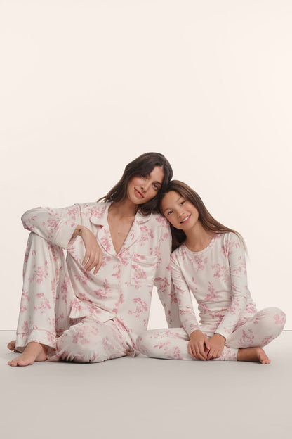 Eberjey Gisele Printed TENCEL™ Modal Long PJ Set