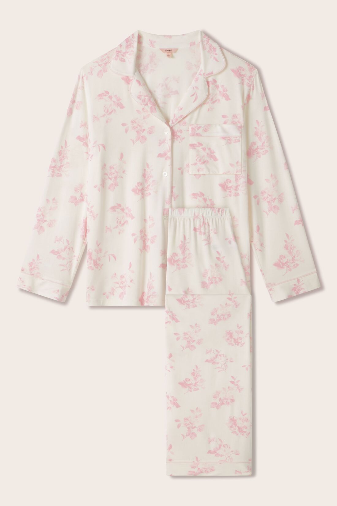 Eberjey Gisele Printed TENCEL™ Modal Long PJ Set