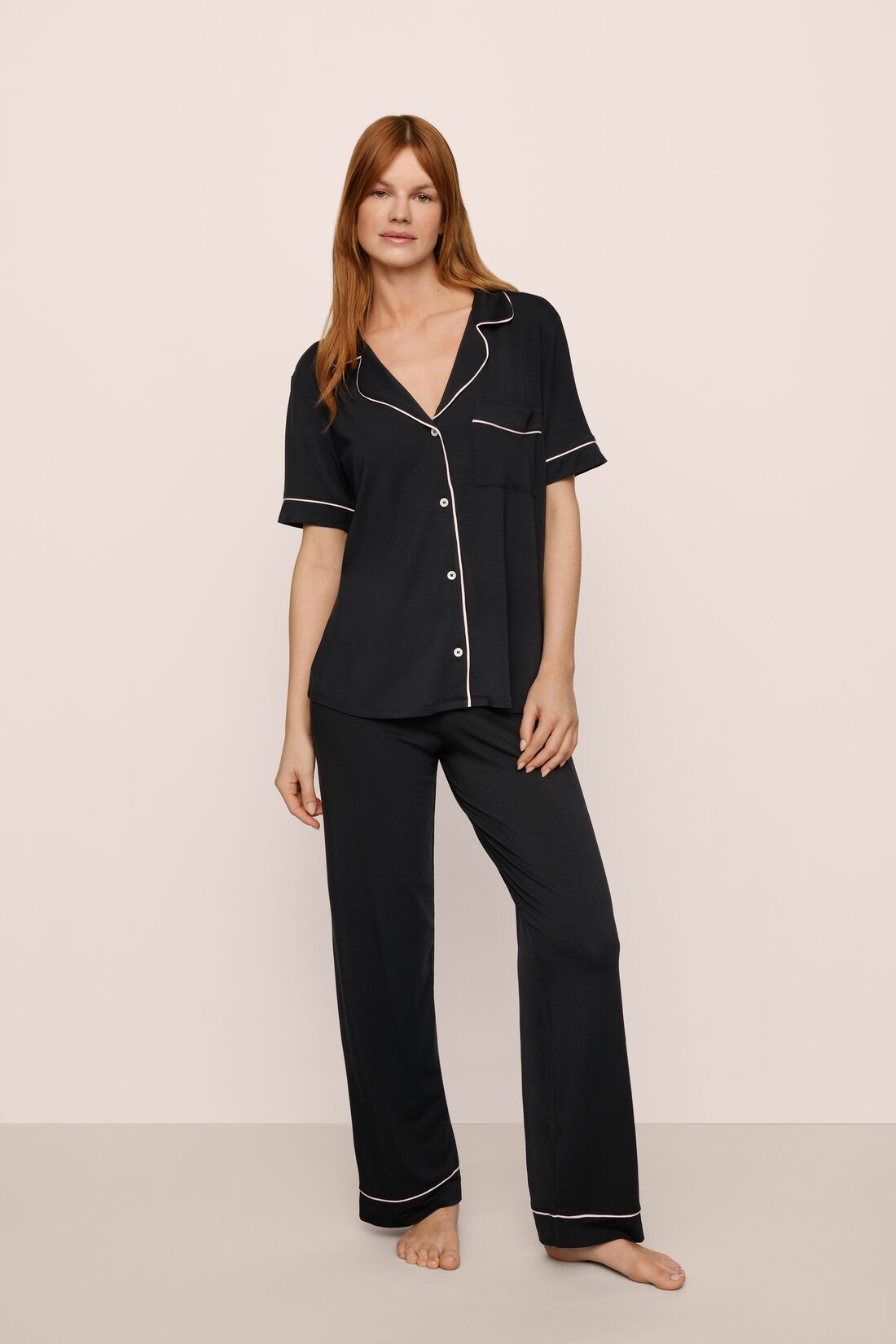 Eberjey Gisele TENCEL™ Modal Short Sleeve & Pant PJ Set