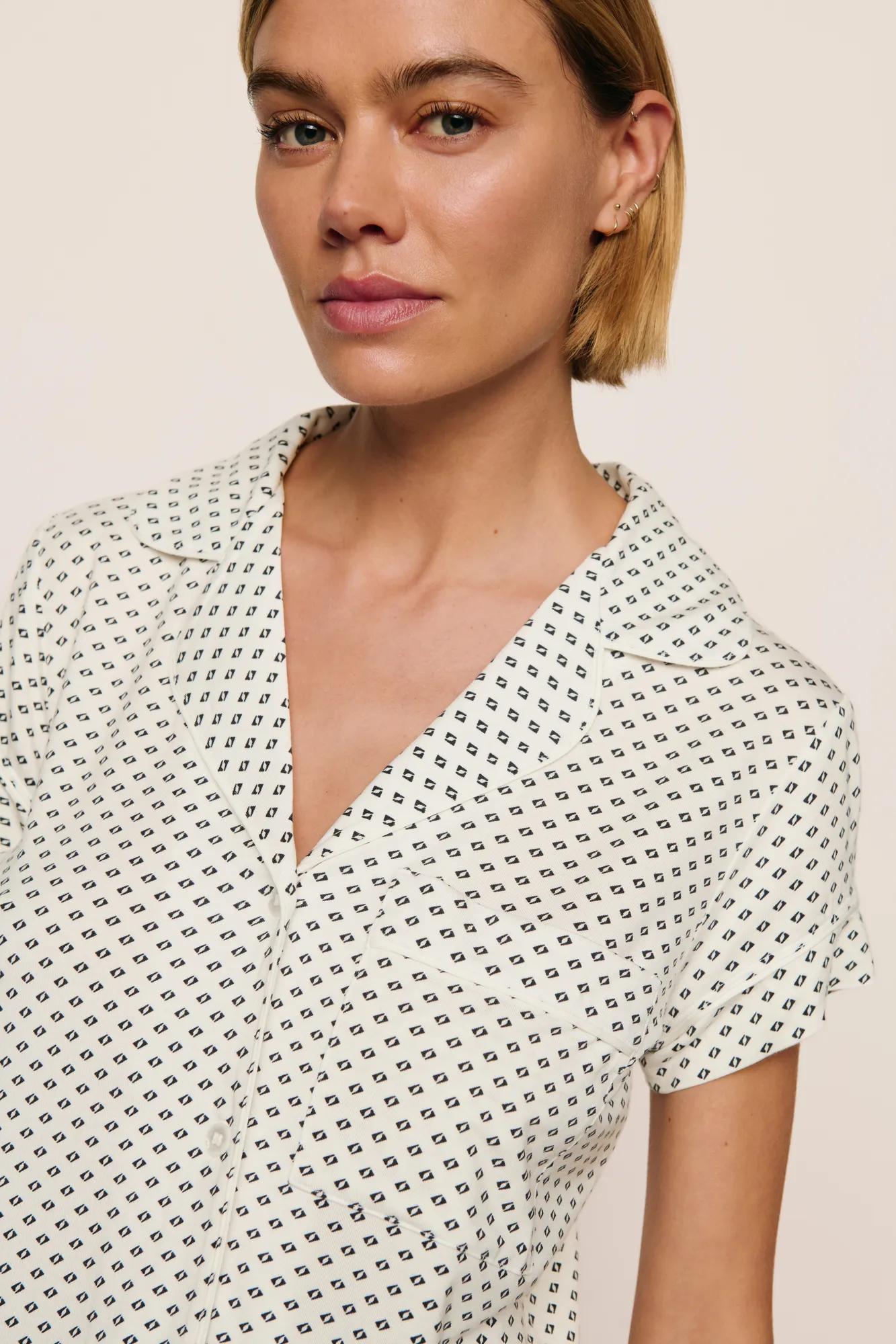 Eberjey Gisele Printed TENCEL™ Modal Shortie Short PJ Set