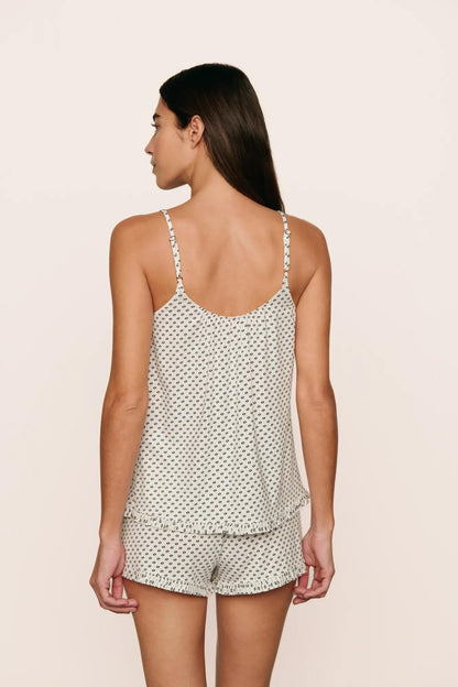 Eberjey Gisele TENCEL™ Printed Modal Ruffle Cami & Shortie Short Set