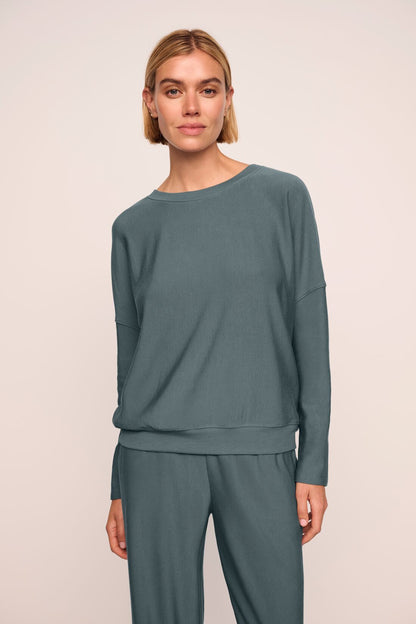 Eberjey Softest Sweats Boat Neck Pullover