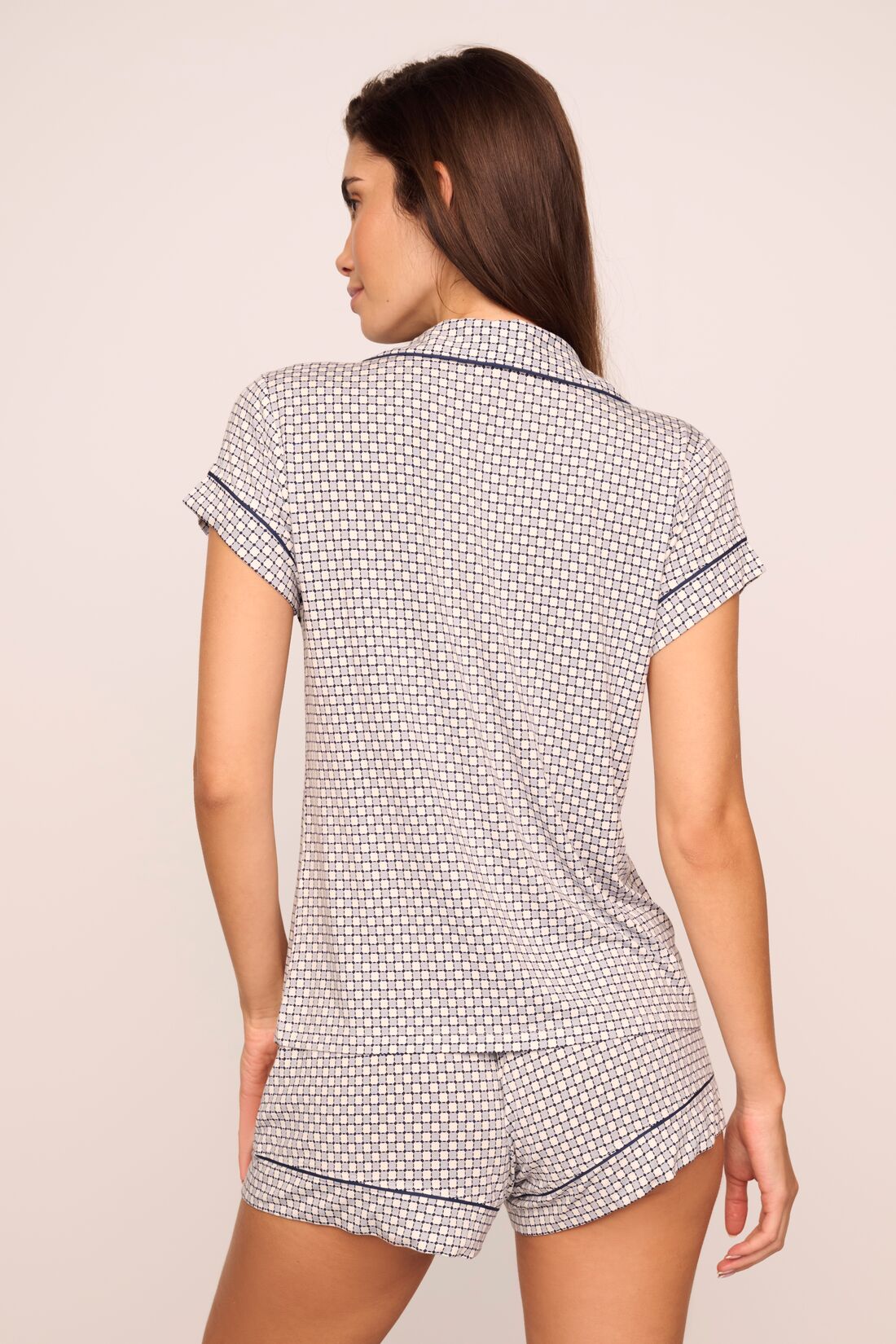 Eberjey Gisele Printed TENCEL™ Modal Shortie Short PJ Set