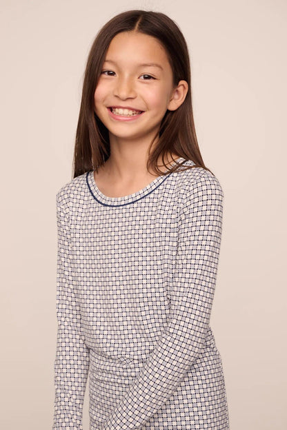 Eberjey Kids Printed TENCEL™ Modal Unisex Long PJ Set