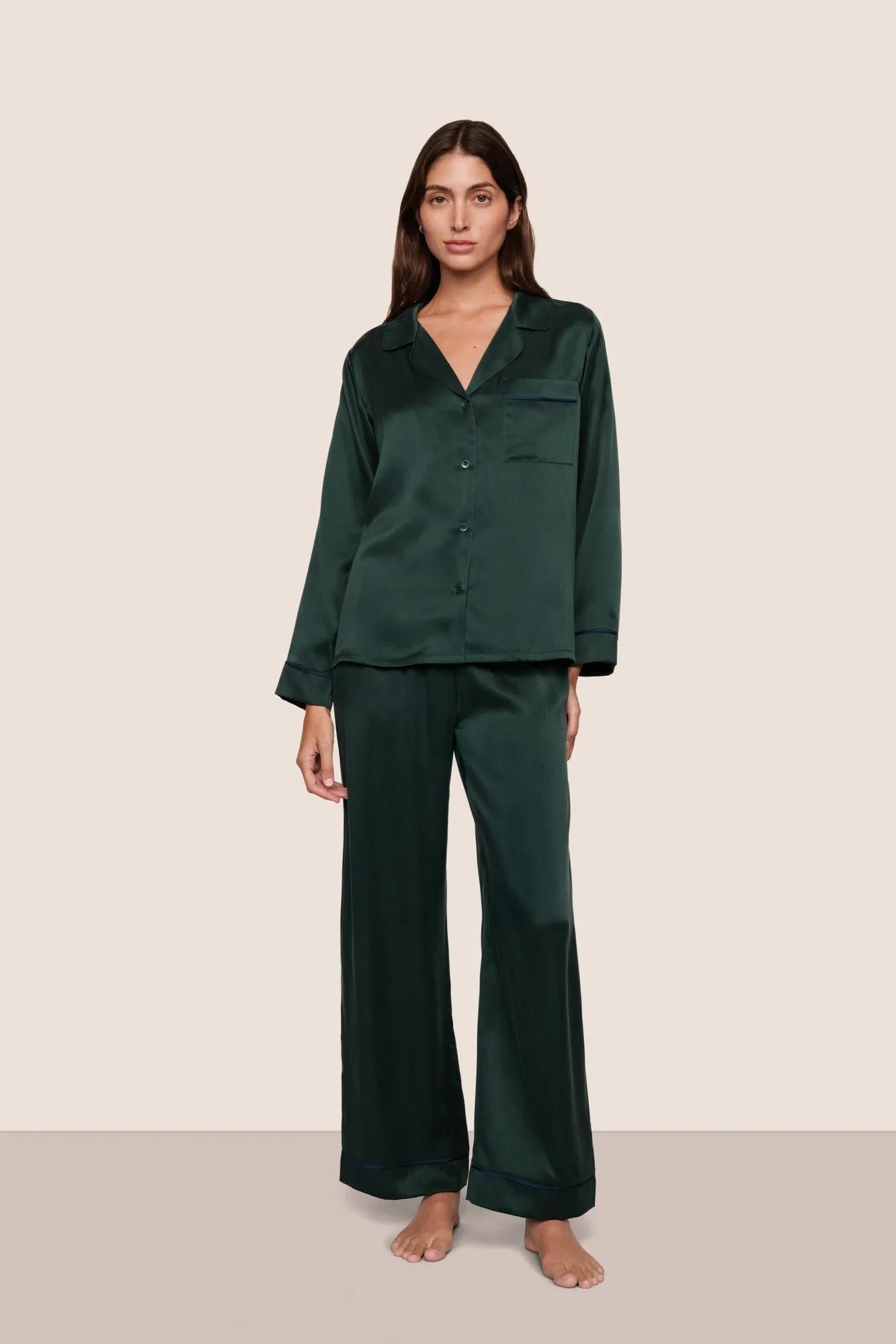 Eberjey Inez Washable Silk Long PJ Set