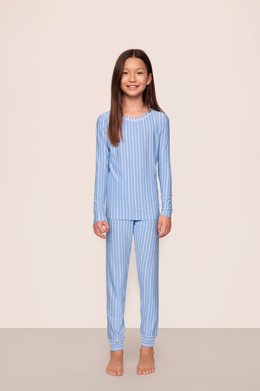 Eberjey Kids Printed TENCEL™ Modal Unisex Long PJ Set
