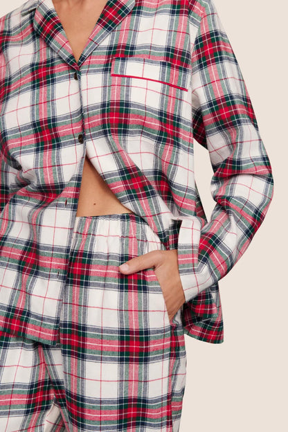 Eberjey Flannel Long PJ Set