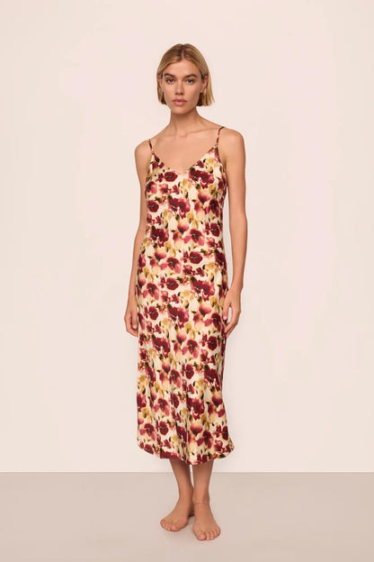 Eberjey Eberjey x Lily Aldridge - Inez Washable Silk Printed Slip