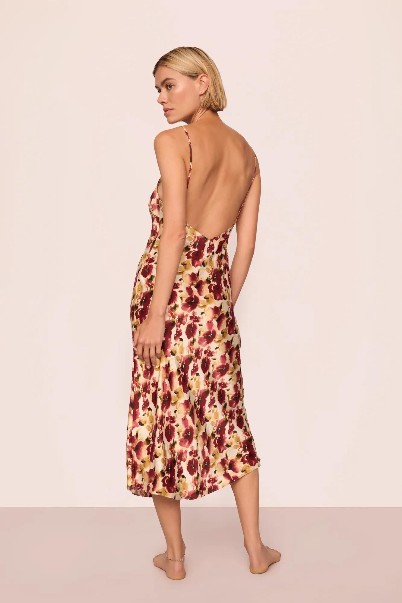 Eberjey Eberjey x Lily Aldridge - Inez Washable Silk Printed Slip