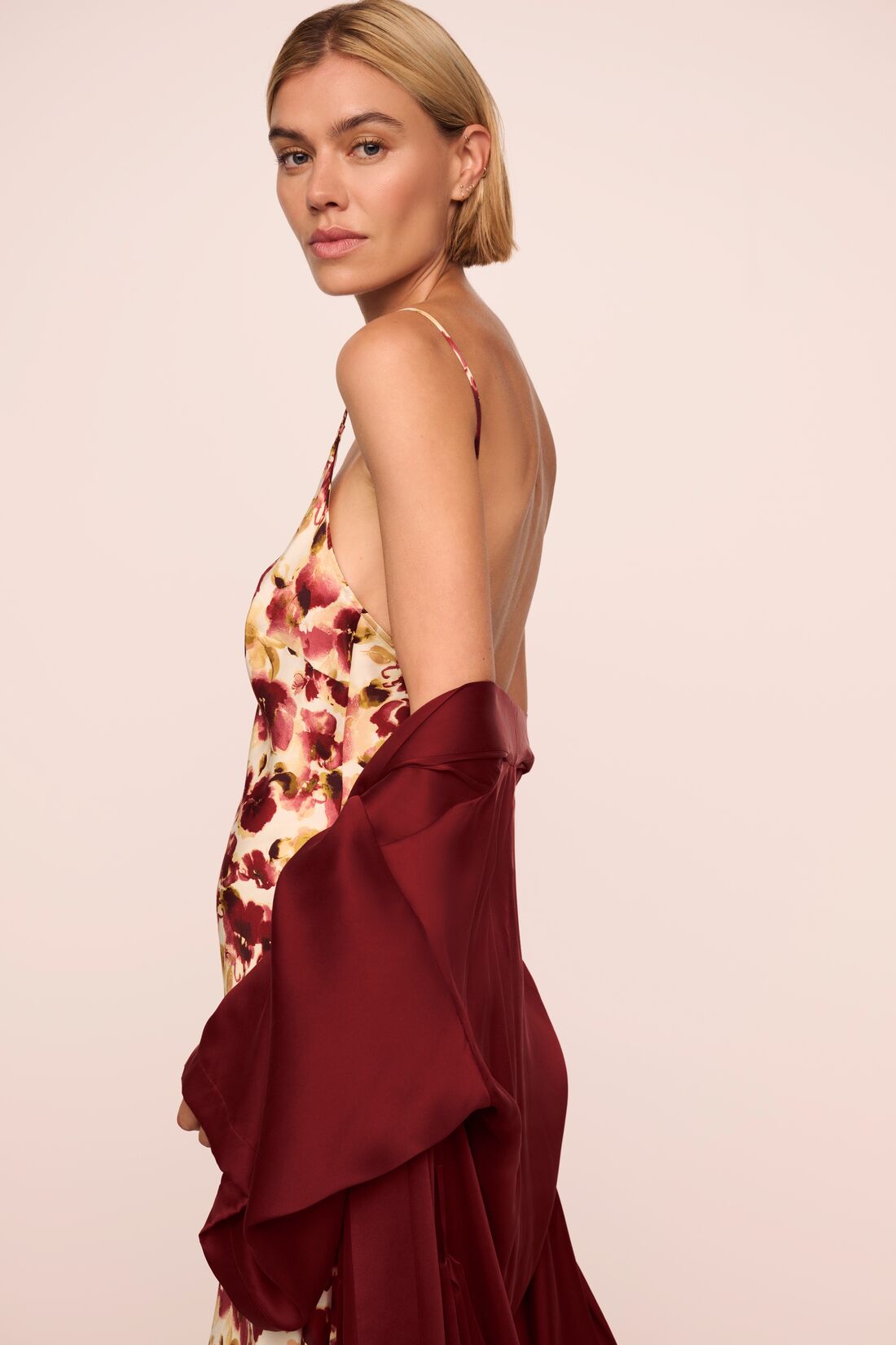 Eberjey Eberjey x Lily Aldridge - Inez Washable Silk Printed Slip